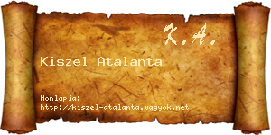 Kiszel Atalanta névjegykártya